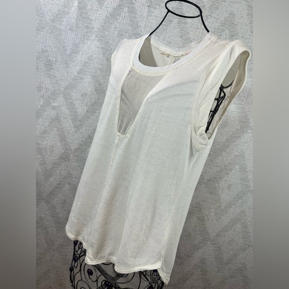 Rebecca Taylor white wool blend muscle tank size M - Picture 7 of 10